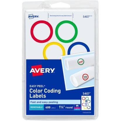 Avery&reg; Color Coding Round Labels1
