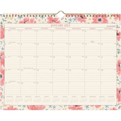 At-A-Glance Badge Monthly Wall Calendar1