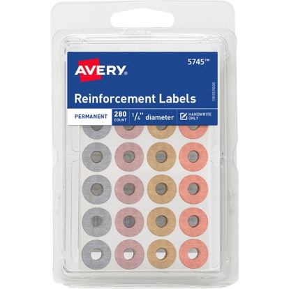 Avery&reg; Reinforcement Labels on Small Sheets1