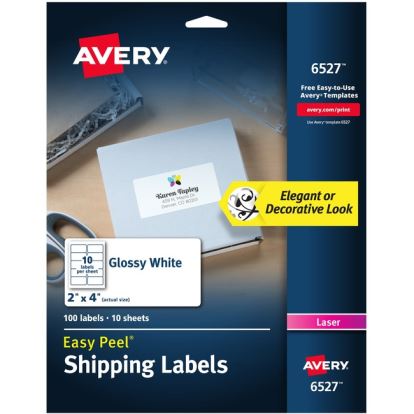 Avery&reg; Easy Peel Glossy Shipping Labels1