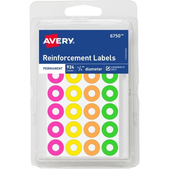 Avery&reg; Neon Round Ring Labels1