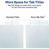 Big Tab Insertable One-Pocket Plastic Dividers, 5-Tab, 11.13 x 9.25, Assorted, 1 Set6