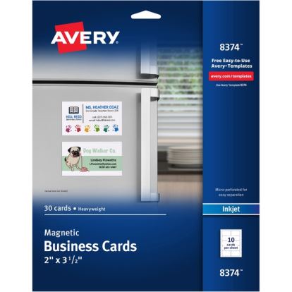 Avery&reg; Inkjet Business Card - White1