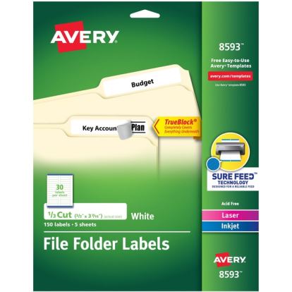 Avery&reg; TrueBlock File Folder Labels1
