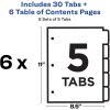 Avery&reg; Classification Folder 5-tab TOC Dividers4