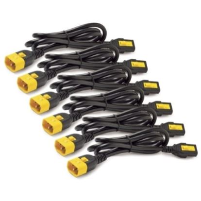 APC by Schneider Electric Power Cord Kit (6 EA), Locking, C13 to C14, 0.6m1