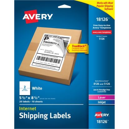 Avery&reg; TrueBlock Shipping Label1