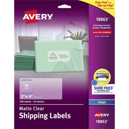 Avery&reg; Easy Peel Inkjet Printer Mailing Labels1