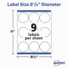 Avery&reg; Matte White Sure Feed Labels6