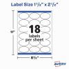 Avery&reg; Easy Peel Oval Labels, 22564, 2-1/2&quot;W x 1-1/2&quot;D, White, Pack Of 4506
