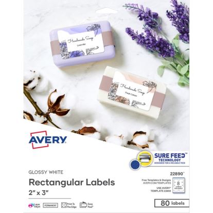 Avery&reg; Sure Feed Easy Peel Glossy Labels1