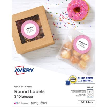 Avery&reg; Sure Feed Easy Peel Glossy Labels1