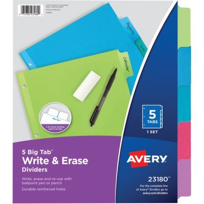 Avery&reg; Big Tab Write & Erase Dividers1