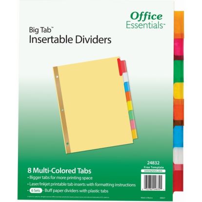 Avery&reg; Office Essentials Big Tab Insertable Dividers1