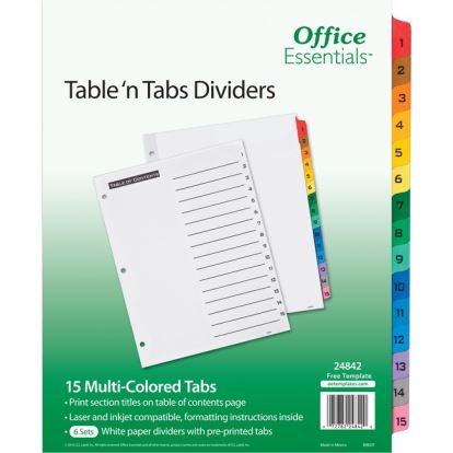 Avery&reg; Table 'N Tabs Numeric Dividers1