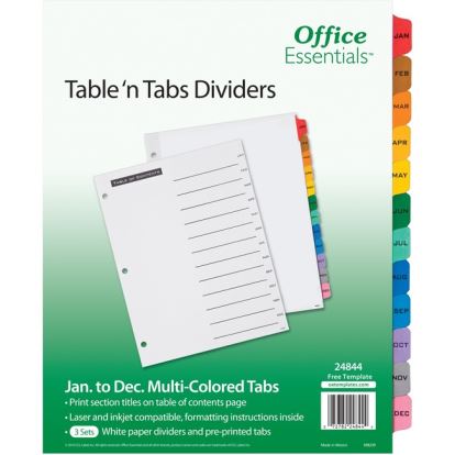 Avery&reg; Office Essentials Table 'n Tabs Tab Dividers1