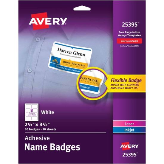 Avery&reg; Adhesive Name Badges1