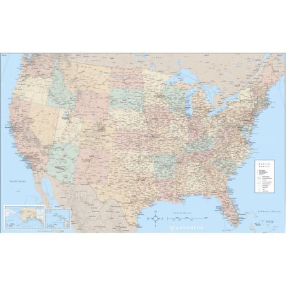 Advantus Laminated USA Wall Map1