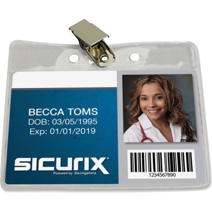 SICURIX Horizontal Badge Holder with Clip1