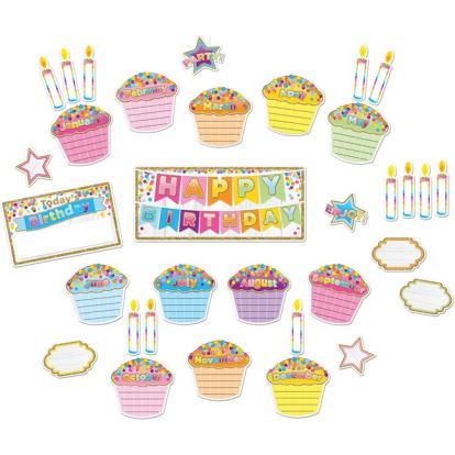 Ashley Birthday Cupcake Bulletin Board Set1