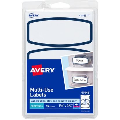 Avery&reg; Blue Border Removable Multi-Use Labels1