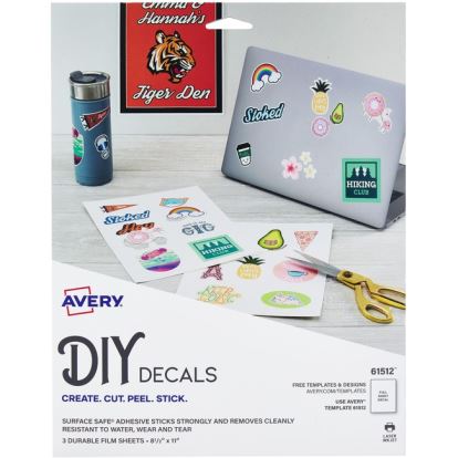 Avery&reg; Surface Safe Printable Decal Stickers1