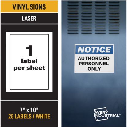 Avery&reg; Adhesive Printable Vinyl Signs1