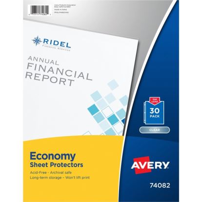 Avery&reg; Economy-Weight Sheet Protectors1