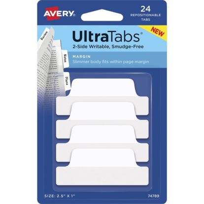 Avery&reg; Ultra Tabs Repositionable Margin Tabs1