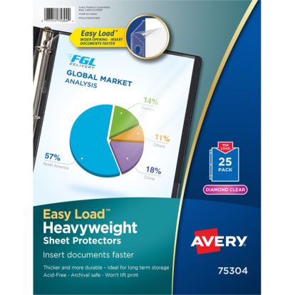 Avery&reg; Heavyweight Sheet Protectors -Acid-free1