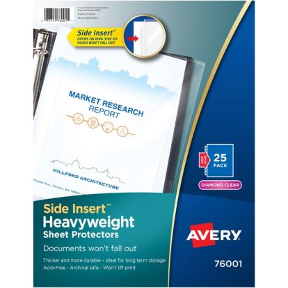 Avery&reg; Side Insert Sheet Protectors1