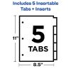 Avery&reg; Insertable 5-Tab Dividers3