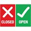 Avery&reg; Surface Safe OPEN/CLOSED Table/Chair Decals1
