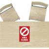 Avery&reg; Surface Safe AREA CLOSED Table/Chair Decals2
