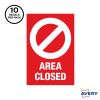 Avery&reg; Surface Safe AREA CLOSED Table/Chair Decals3