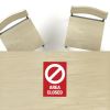 Avery&reg; Surface Safe AREA CLOSED Table/Chair Decals8