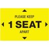 Avery&reg; Surface Safe PLEASE KEEP 1 SEAT APART Decals1