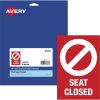 Avery&reg; Surface Safe SEAT CLOSED Chair Decals1