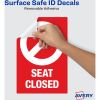 Avery&reg; Surface Safe SEAT CLOSED Chair Decals3
