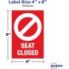 Avery&reg; Surface Safe SEAT CLOSED Chair Decals4
