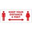 Avery&reg; Surface Safe KEEP YOUR DISTANCE Decals1