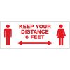 Avery&reg; Surface Safe KEEP YOUR DISTANCE Decals1