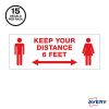 Avery&reg; Surface Safe KEEP YOUR DISTANCE Decals3