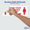 Avery&reg; Surface Safe KEEP YOUR DISTANCE Decals6