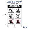 Avery&reg; Surface Safe PREVENT GERMS Wall Decals4