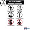 Avery&reg; Surface Safe PREVENT GERMS Wall Decals7