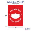 Avery&reg; Surface Safe MASK REQUIRED Wall Decals4
