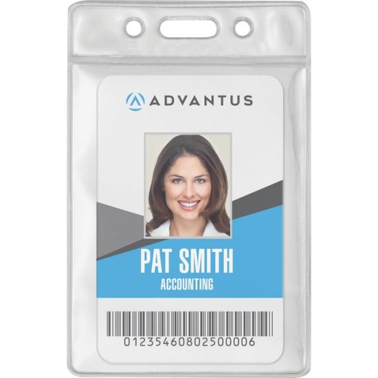 Advantus Vinyl ID Badge Holders1