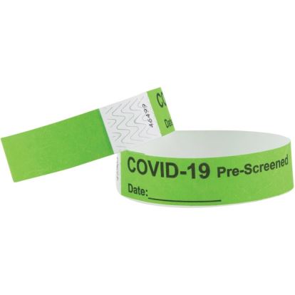 Advantus COVID Prescreened Tyvek Wristbands1