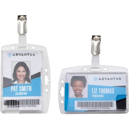 Advantus Plastic ID Card Holders1